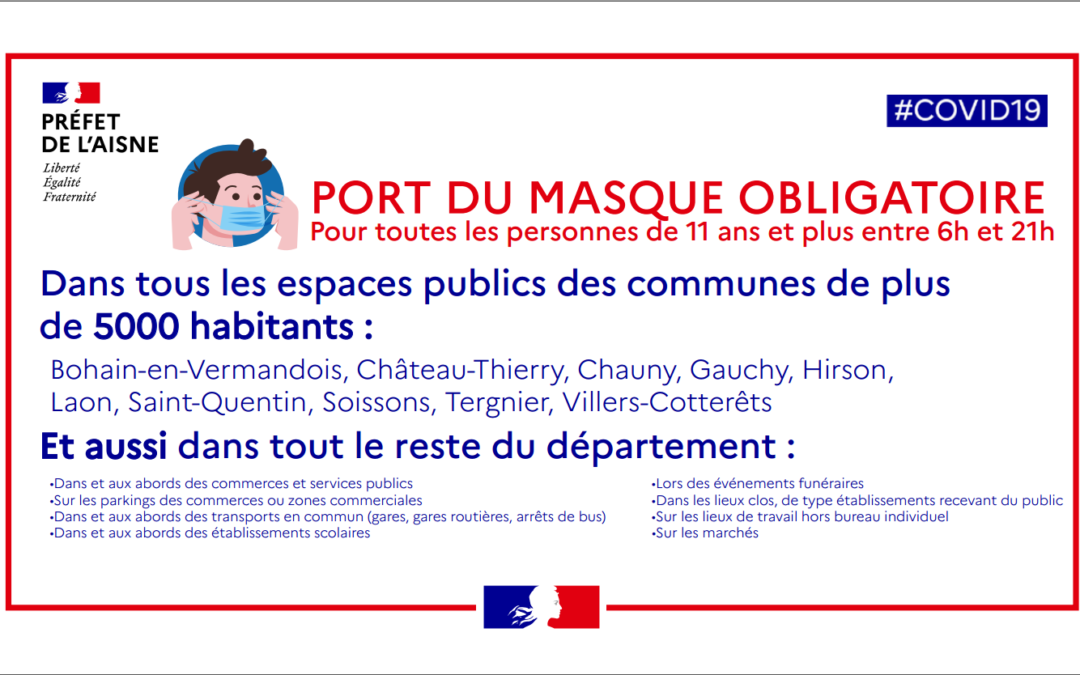 Port du masque obligatoire
