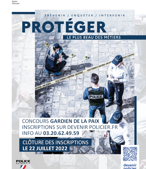 La Police nationale recrute de futurs gardiens de la paix
