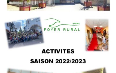 Activités au Foyer Rural de Braine – 2022/2023