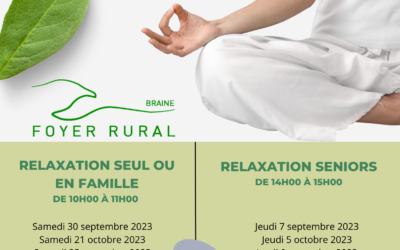 Ateliers relaxation – Foyer Rural