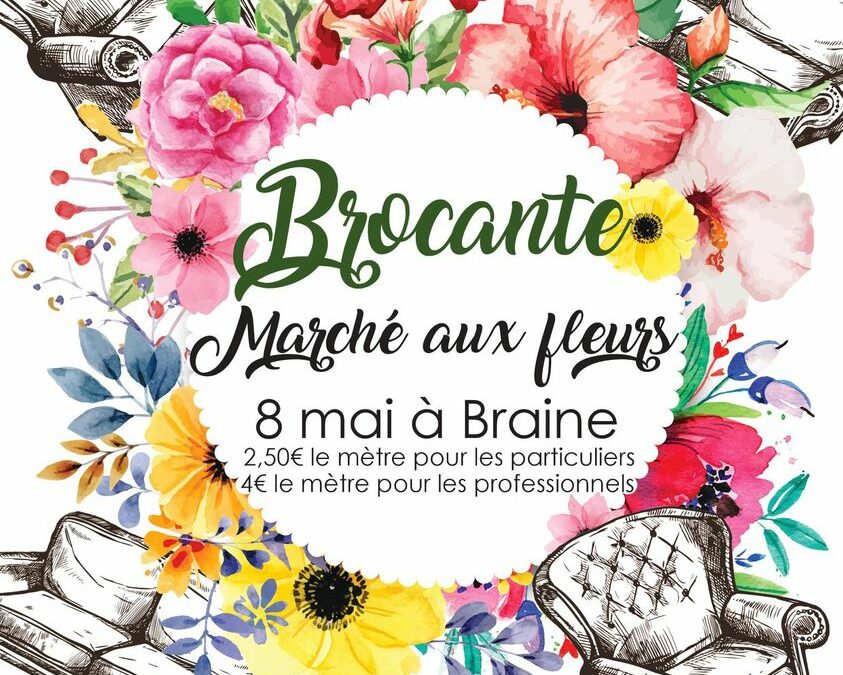 Brocante et Marché aux fleurs – Mercredi 8 mai 2024