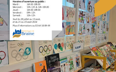 Exposition sur les Jeux Olympiques et Paralympiques à la Médiathèque de Braine