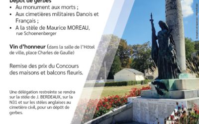Commémoration du 8 mai 1945 – Jeudi 8 mai 2025