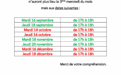 Horaires CCAS