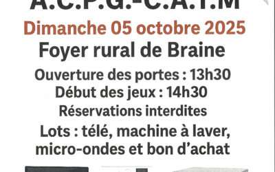 Dimanche 5 octobre – Loto