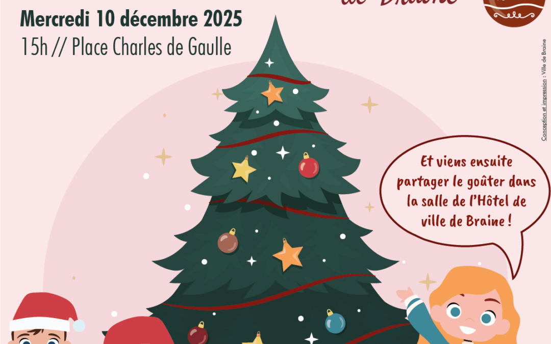 Viens décorer le sapin de Noël de Braine – Mercredi 10 décembre