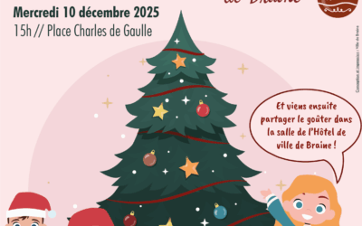 Viens décorer le sapin de Noël de Braine – Mercredi 10 décembre