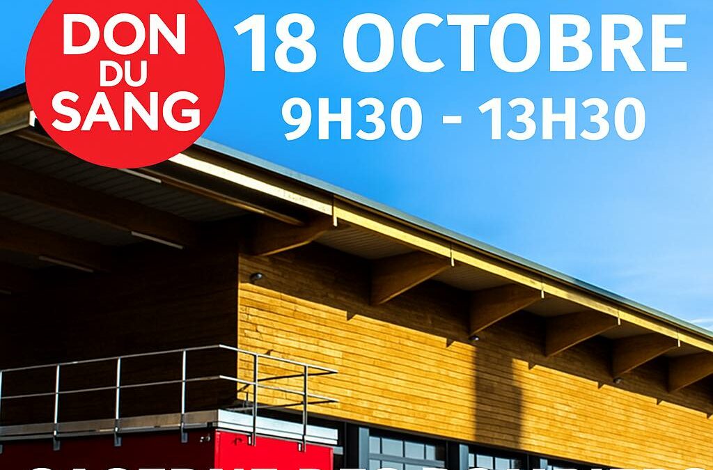 Don du sang – Samedi 18 octobre