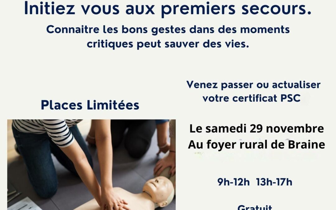 PSC1 – Samedi 29 novembre