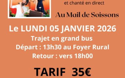 Sortie spectacle – Lundi 5 janvier 2026