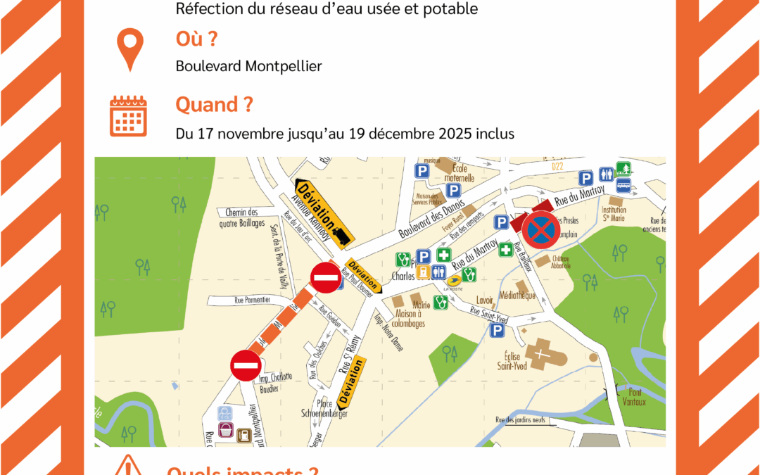 Info travaux Nov.-Déc. 2025 – Boulevard Montpellier