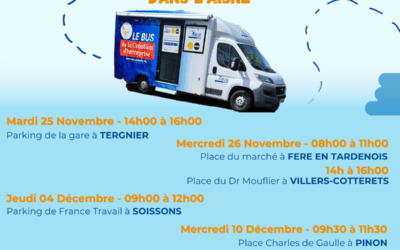 Tournée du BUS de la création d’entreprise – Mercredi 10 décembre 2025