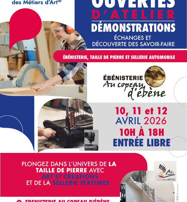 Journées des métiers d’art – 10-12 avril 2026