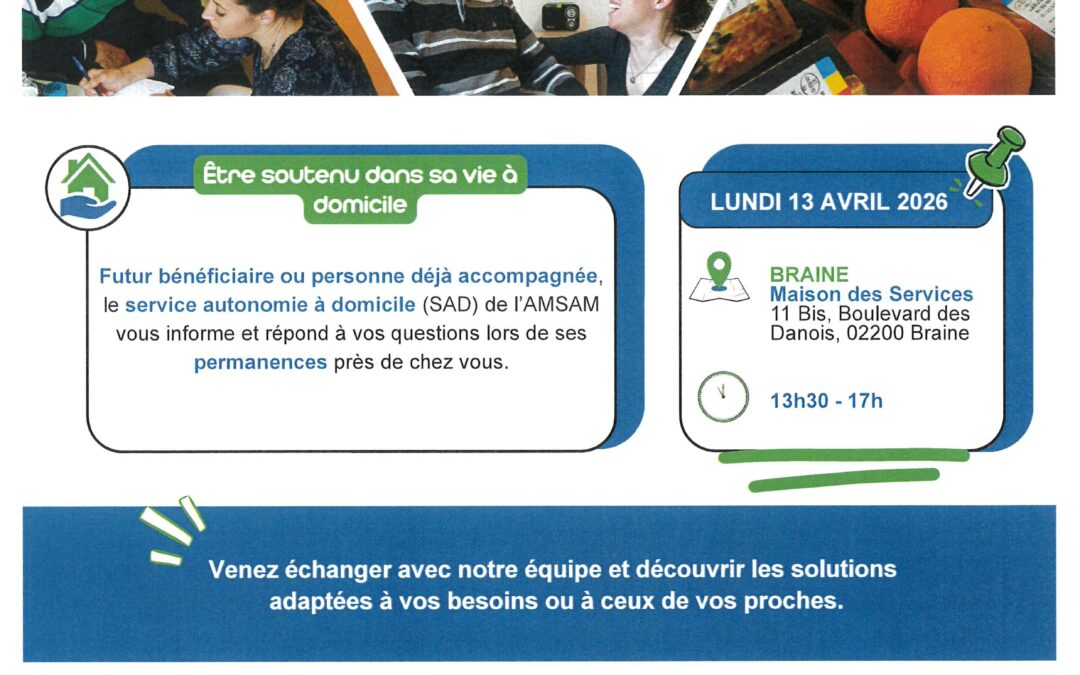 Permanence AMSAM – Lundi 13 avril