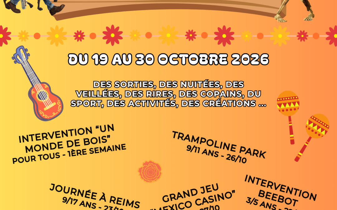 Centre de loisirs – Octobre 2026