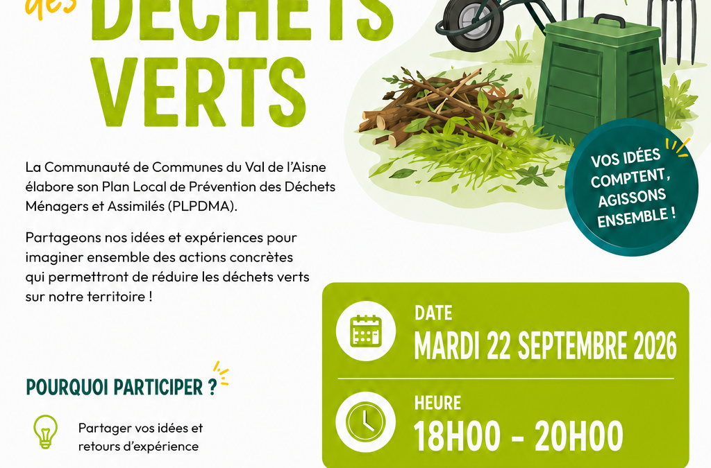 Atelier de concertation Déchets verts – CCVA – Mardi 22 septembre 2026